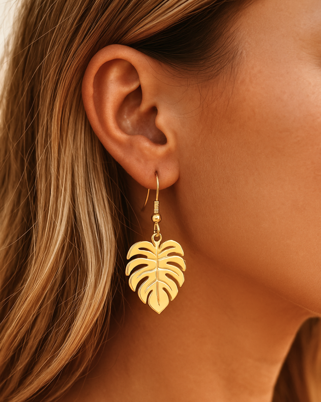 Leaf of Gold Earrings