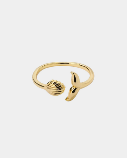 Shell & Mermaid Tail Ring