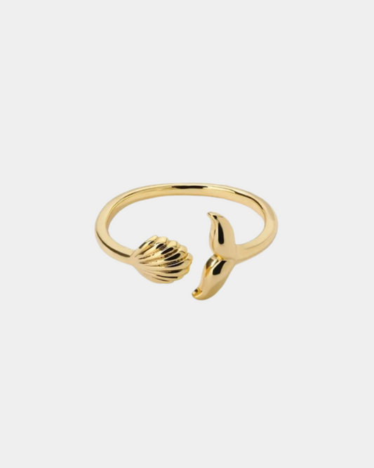 Shell & Mermaid Tail Ring