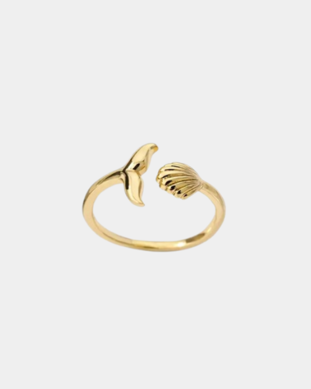Shell & Mermaid Tail Ring